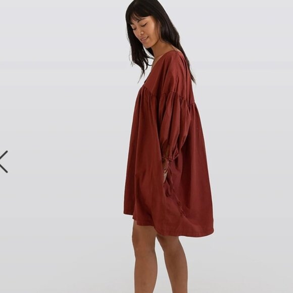 Madewell × Gracemade Miriam Organic Cotton Dress Small Medium - Picture 5 of 13